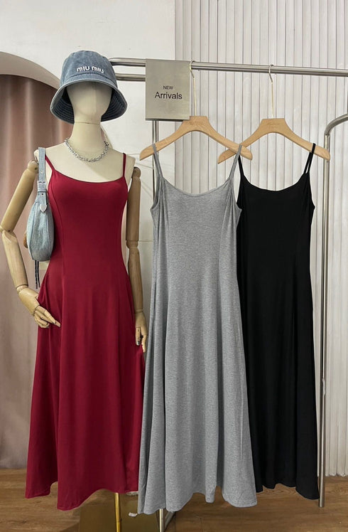 MATINEE Padded Flare Maxi Cami Dresses